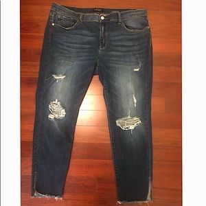Judy Blue 2XL Distressed 👖 Ankle Jeans